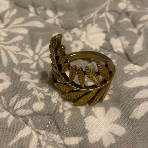 Gold leaf wrap ring